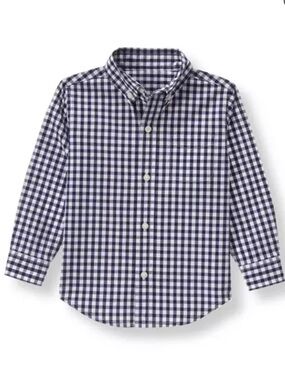 NWT Janie and Jack Gingham Poplin Shirt